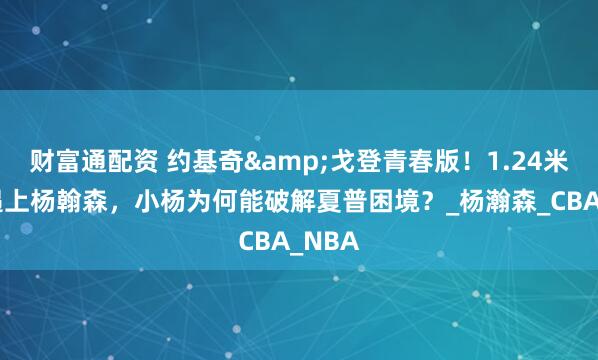 财富通配资 约基奇&戈登青春版！1.24米弹跳遇上杨翰森，小杨为何能破解夏普困境？_杨瀚森_CBA_NBA