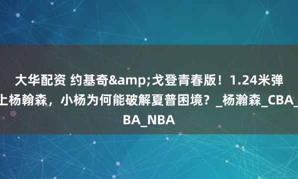 大华配资 约基奇&戈登青春版！1.24米弹跳遇上杨翰森，小杨为何能破解夏普困境？_杨瀚森_CBA_NBA