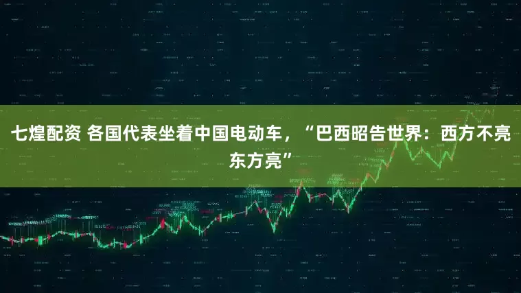 七煌配资 各国代表坐着中国电动车，“巴西昭告世界：西方不亮东方亮”